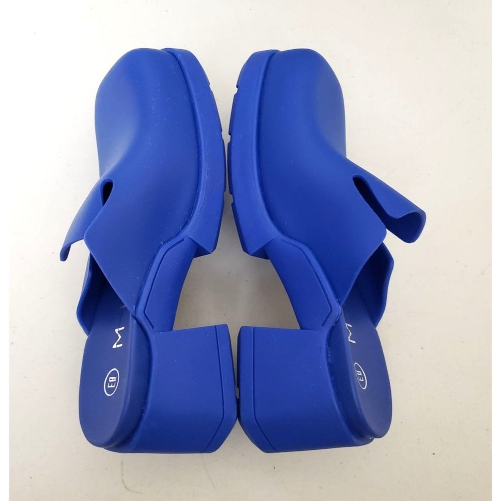 E8 By Miista Blissa Mule Heels in Blue - Picture 4 of 5